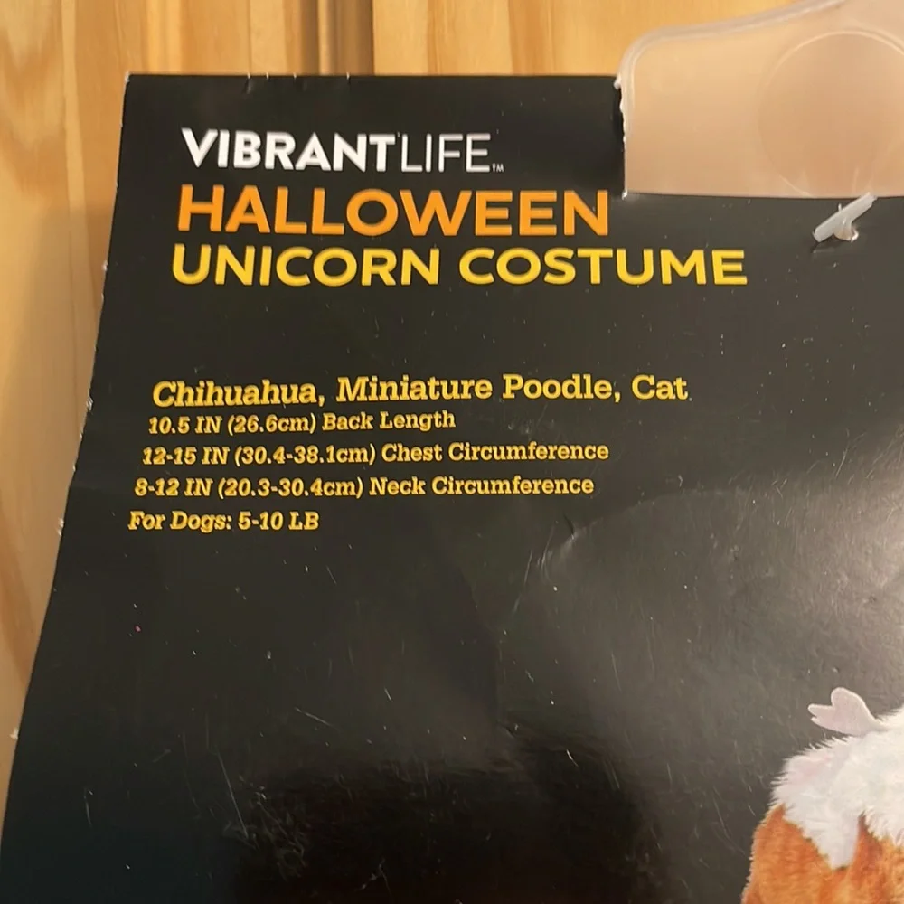 UNICORN Halloween Dog Cat Pet Costume - Size XS X Small Vibrant Life NEW